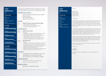 nouveau curriculum vitae et lettre de motivation d'infirmière diplômée
