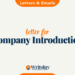 Modèles de lettre d'introduction de l'entreprise - 5 exemples de formats